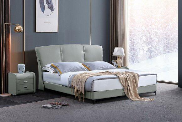 Luxury Bedroom Bed Classic Beds Furniture Modern Furniture Bed Frame Beige