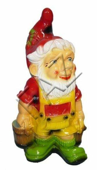 Decor figure designed as a dwarf gardener with two buckets of water 36cm