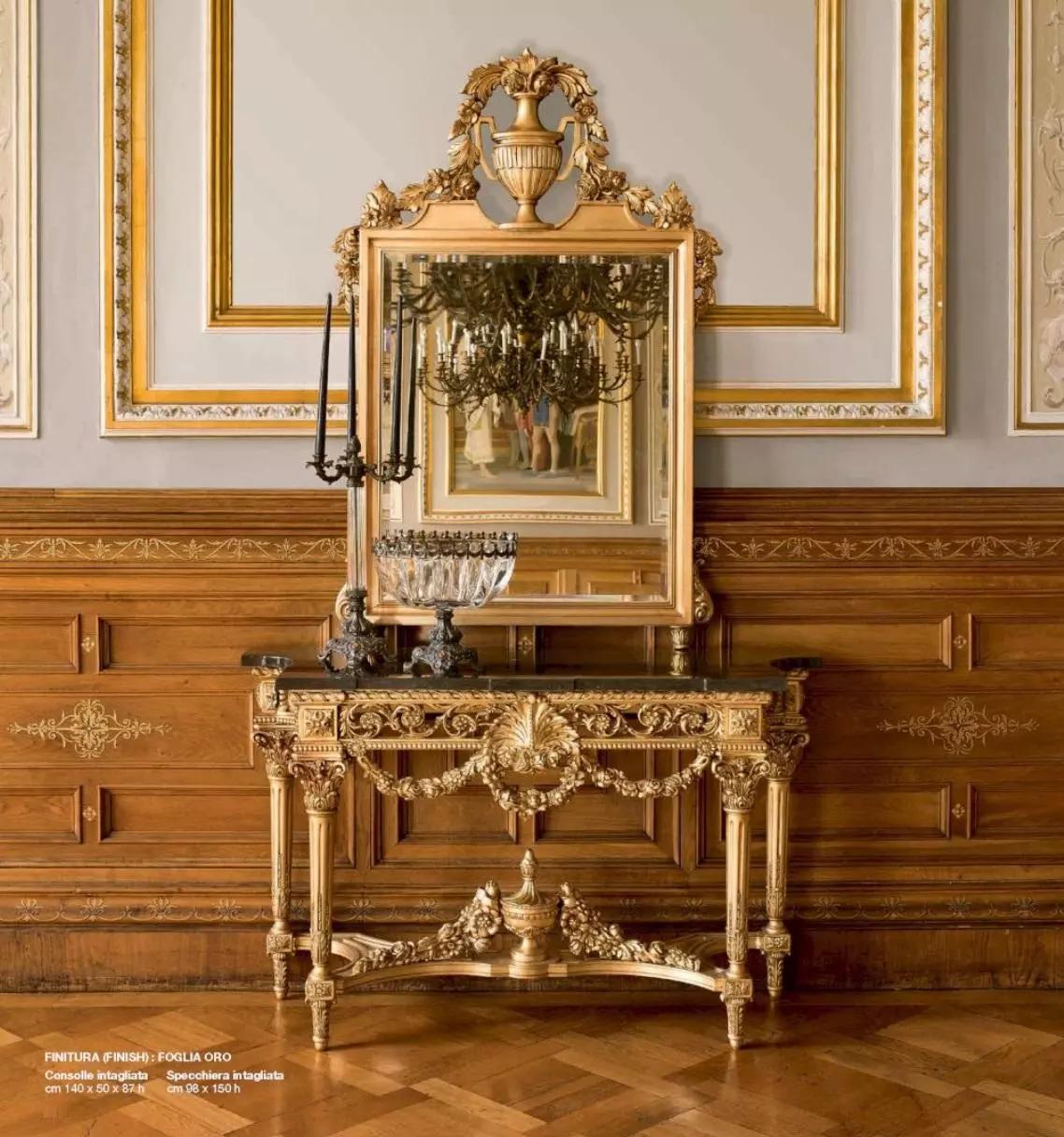 Group console mirror dressing tables gold baroque table bedroom