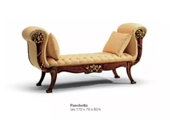 Chesterfield Chaise Lounge Chaise Fabric Baroque Luxury Beige New
