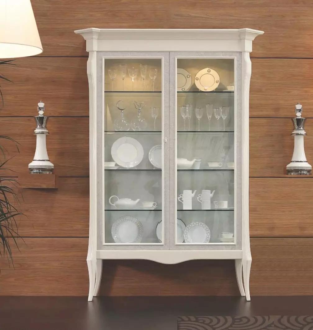 Luxury Display Cabinet With Doors Cabinets Living Room Wood White