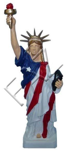 The statue of liberty decor lighting figure dressed in USA flag suit 100cm