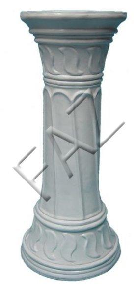 Decor stand designed as a full white gloss antique column 72cm