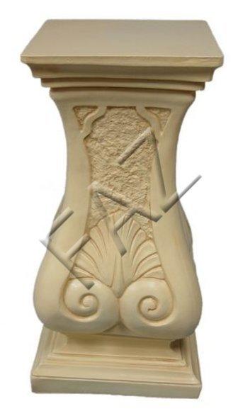 Decor stand stand designed as a dark beige colored antique column 61cm