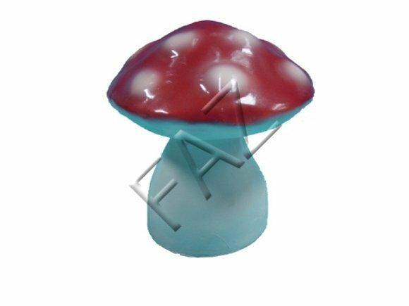 Decorative gloss sculpture designed as a amanita mushroom 18cm