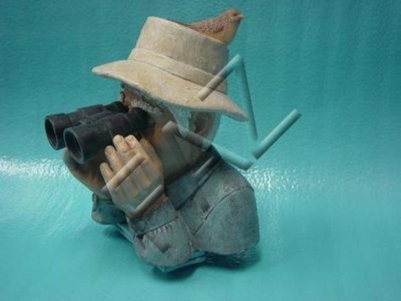 Funny decorative sculpture designed as hunter binoculars 34x25cm b303