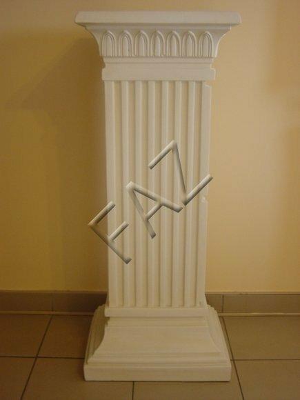 Sand colored decor figure designed as an antique greek column 101x35cm