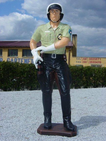 American policeman figure garden decorative sculpture 180cm height