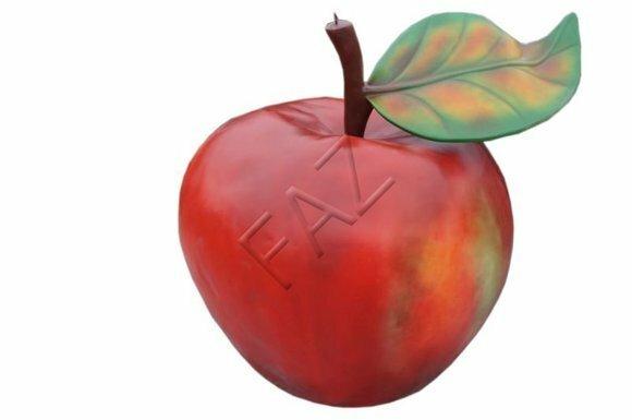 Garden decorative sculpture designed as an red apple 120x125cm XXL B385