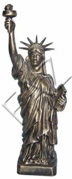 Gloss bronze colored decor figure designed as the statue of liberty 100cm