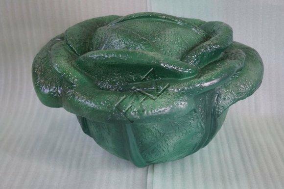 Green gloss colored decorative cabbage figure 60x85cm B416