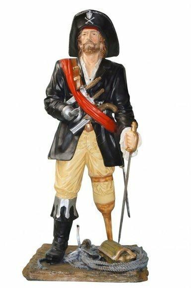 Decorative garden figure designed as pirate figurine 195cm height B434