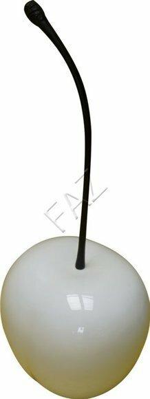 White gloss cherry decorative sculpture 64x25cm b461