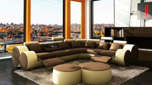 Corner sofa designer sofa L shape leather couch design set upholstered couch immediately