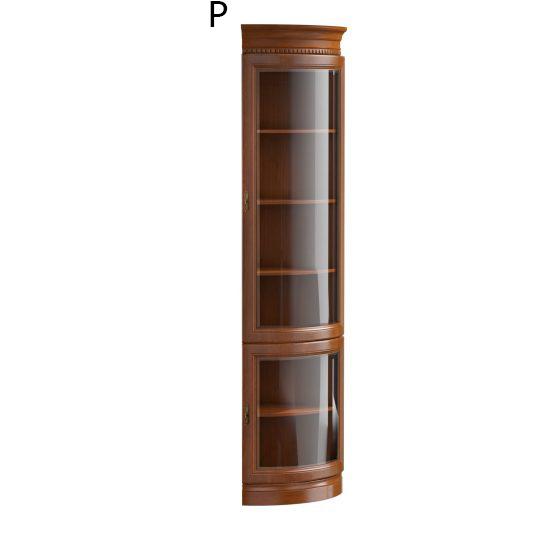 Classic country style wooden corner cupboard with swing Model BA-11