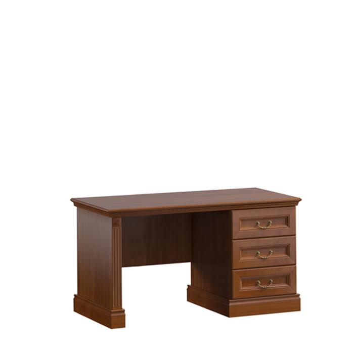 Classic country style wooden office 3-sliding drawers table with model - BA-Sc