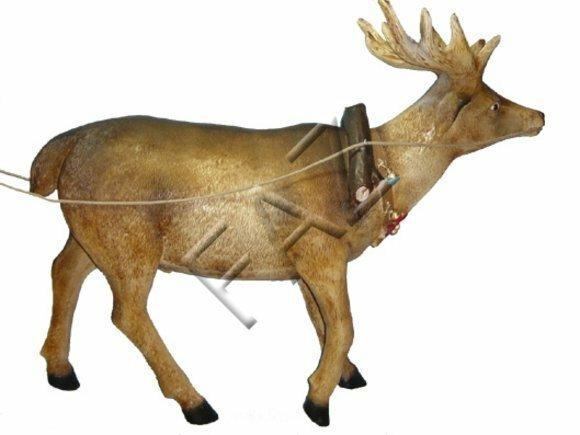 Design reindeer figure garden decorative sculpture 155cm length