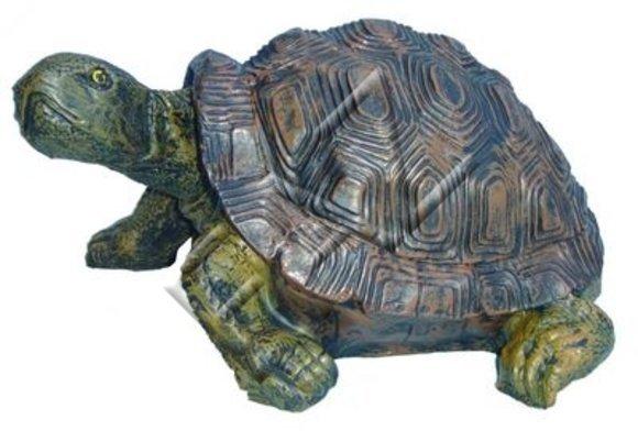 Decorative sculpture designed as an original colored sad turtle 24x40cm