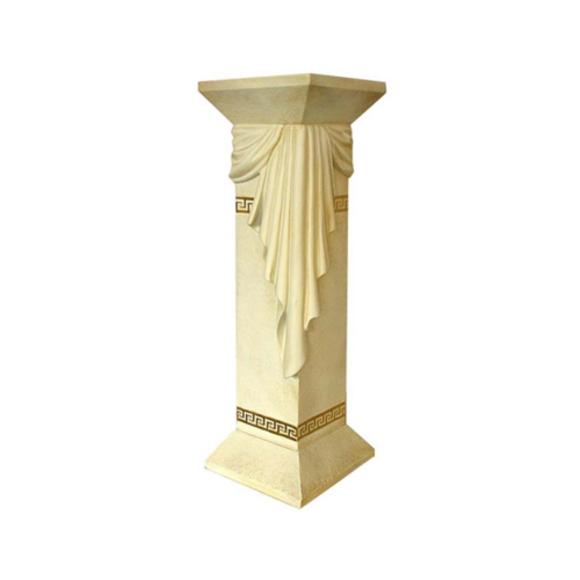 Antique greek decorative pillar style square column stand C65A 99cm