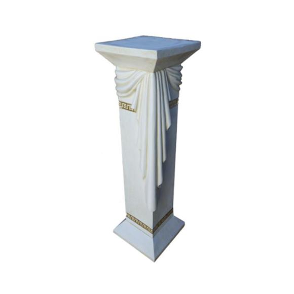 Antique greek decorative pillar style square column stand C65B 99cm