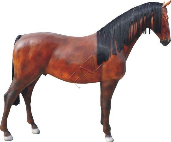 XXL massive brown horse figure decorative sculpture statue 250cm length