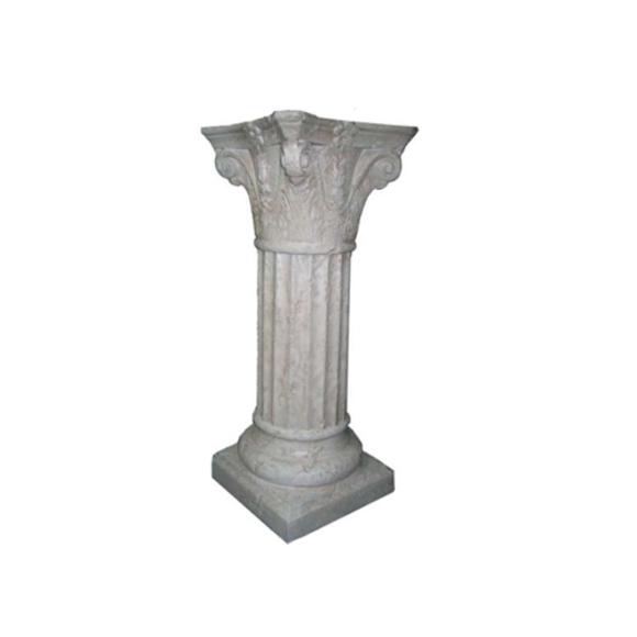 Antique greek pillar style decorative column stand with natural obsolescence imitation 81cm C7