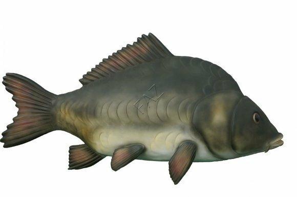 Decorative garden massive fish figurine sculpture 250cm length