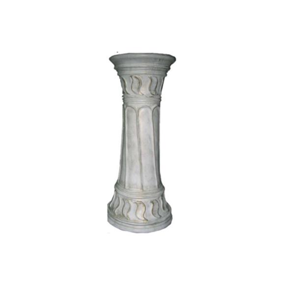 Antique style decorative white column designed round pillar 69 cm (C9)