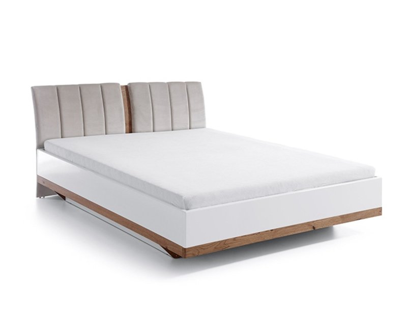 Modern style real wooden frame designer double bed - Model CM-B3