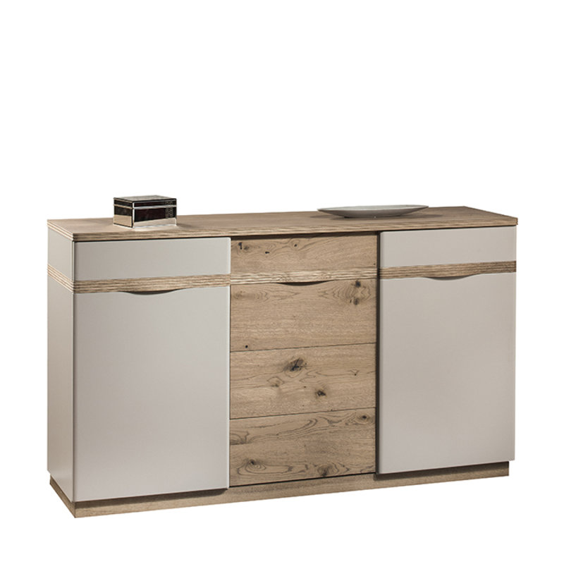 Modern style living room real wooden sideboard with sliding drawers & swing doors, model CM-K3