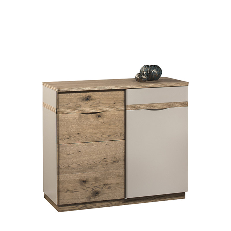 Living room modern style real wooden sideboard with swing doors & sliding drawers, model CM-K2