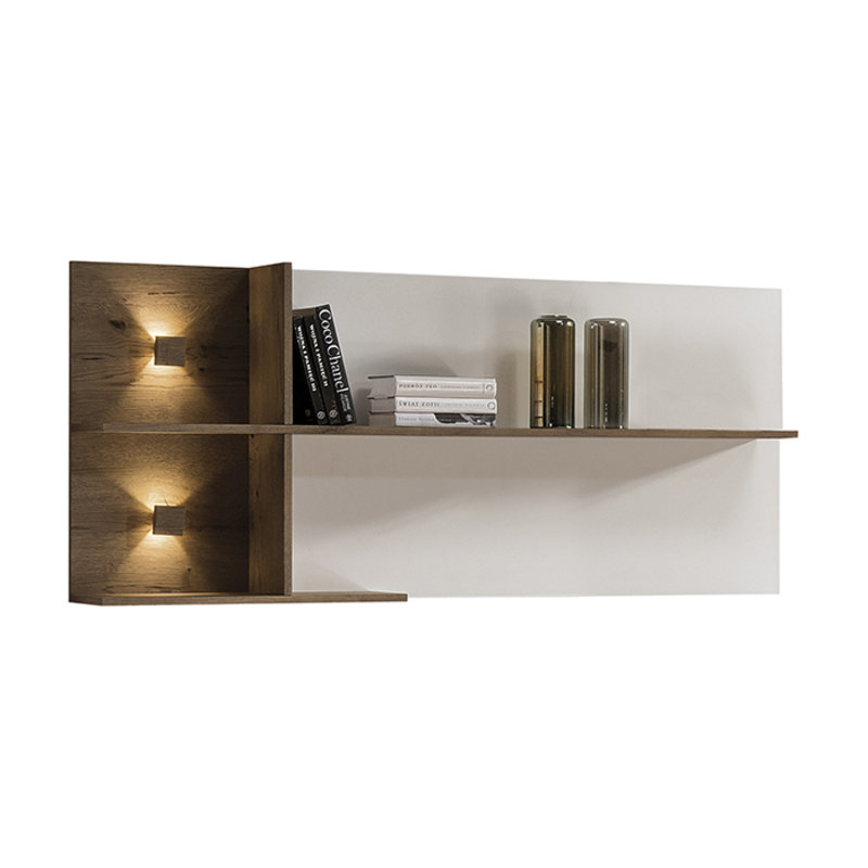 Modern style made of real wooden wall shelf furniture - model CM-PANEL