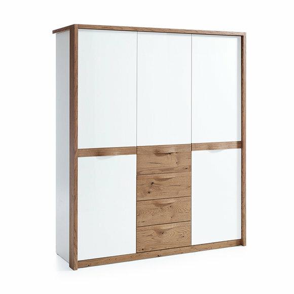 Modern style made of real wooden wardrobe 4-sliding drawers & 5-swing doors - CM-3D