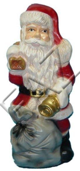 Christmas decor figure designed as santa claus with gift bags & bell 83cm