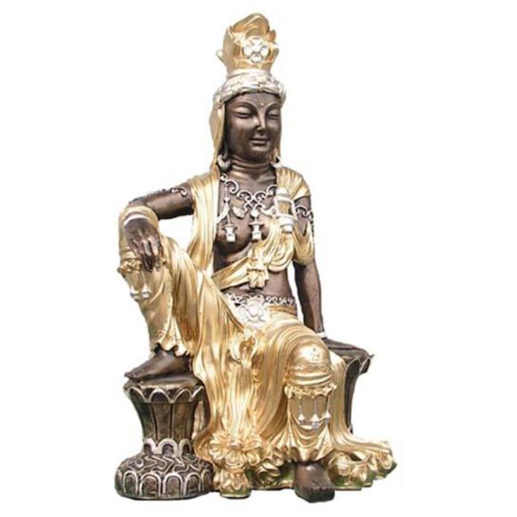 Kwan-Yin Guan Yin Bodhisattva decorative colorful sculpture 65cm