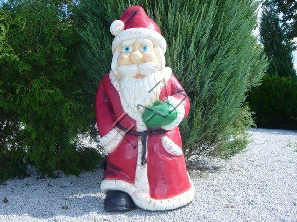 Garden decorative sculpture designed as santa-claus figure 150x75x50 cm sizes