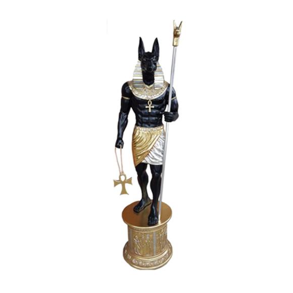 Ancient egyptian seth figure sculpture in black colored 250 cm height WG2020 E80