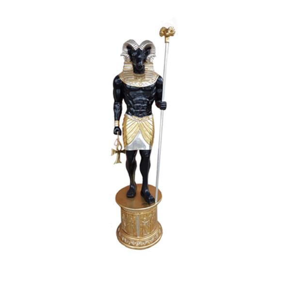 Decorative sculpture designed as egyptian god of khnum figure 250 cm height WG2020