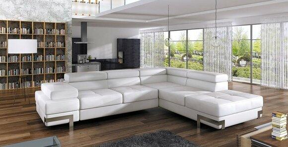 Sofa Sleeper Sofa Designer Sofa with Bed Function + Bed Drawer Corner Sofa Couch NEW Emporio