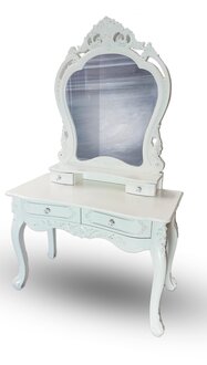 Dressing table with mirror luxury chest of drawers bedroom console baroque immediately