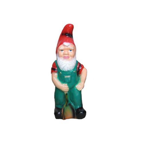 Colorful decorative sculpture designed as a dwarf with a shovel 31cm F4