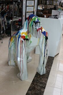 Design Figures Gorilla Sculptures Modern Abstract Sculpture Decoration Immediately