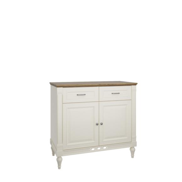 Classic style real wooden sideboard/lowboard with sliding drawers & swing doors model - FL-K2