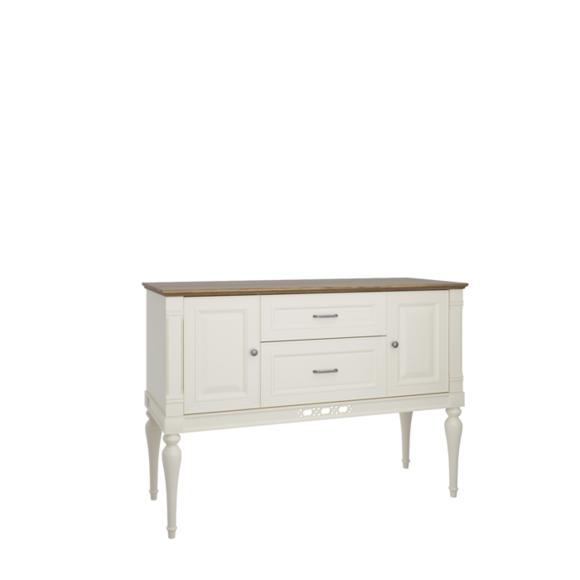 Classic style real wooden sideboard/lowboard with swing doors & sliding drawers - model - FL-K2A