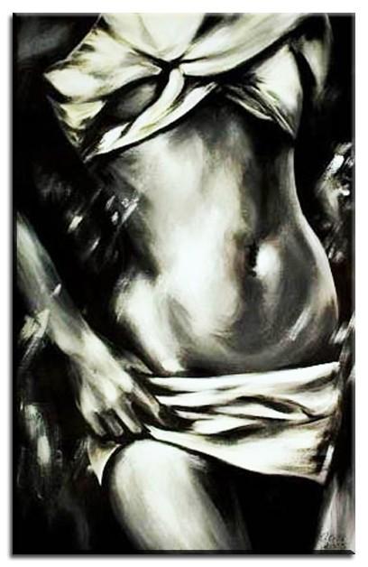 OIL PAINTING Nude in oil erotic oil painting on canvas real handicraft 60x90cm - G00433