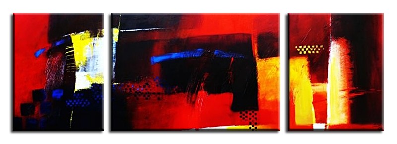 ABSTRACT MODERN OIL PICTURE ON CANVASS REAL HANDWORK 50x70cm + 50x40cm - G02759