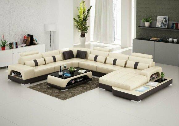 Couch set upholstery big xxl sofas couches sofa living area U shape corner sofa