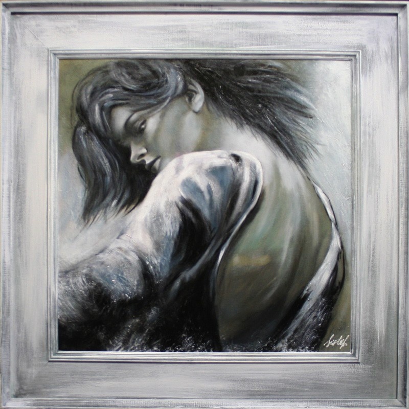 Nude In Oil Erotic Oil Painting Oil Painting With Frame 82x82cm - G15226