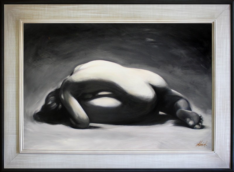 Nude In Oil Erotic Oil Painting Oil Painting With Frame 82x112cm - G15366