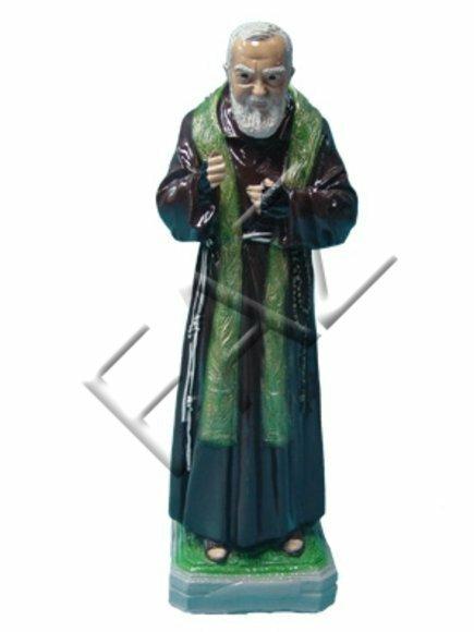 Gloss decorative figure designed as standing monk 58cm